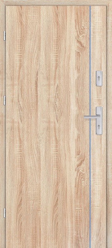 Taródi Ludas 712 kék intarziás mdf bejárati ajtó