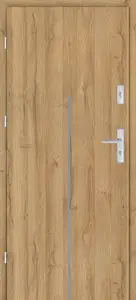 Taródi Ludas 713 kék intarziás mdf bejárati ajtó