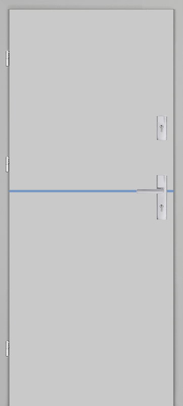 Taródi Ludas 714 kék intarziás mdf bejárati ajtó