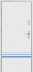 Taródi Ludas 718 kék intarziás mdf bejárati ajtó