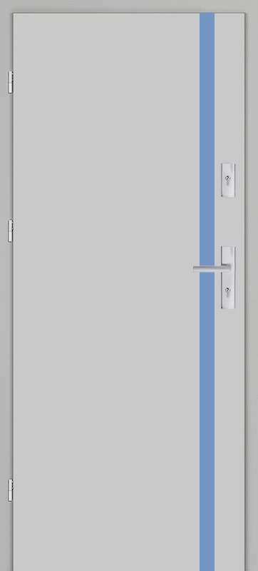 Taródi Ludas 720 kék intarziás mdf bejárati ajtó
