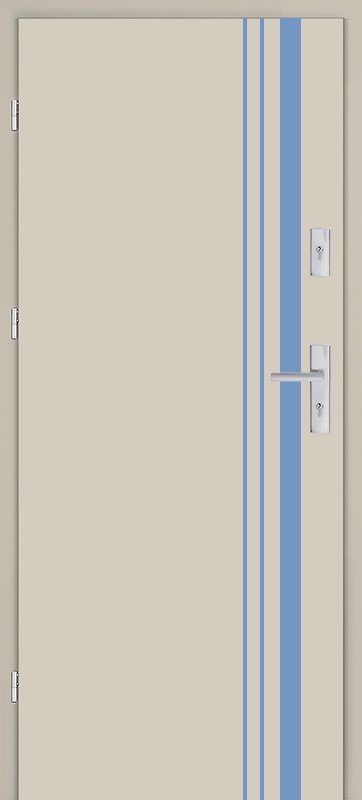 Taródi Ludas 721 kék intarziás mdf bejárati ajtó