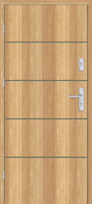 Taródi Ludas 807 oliva intarziás mdf bejárati ajtó