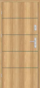 Taródi Ludas 807 oliva intarziás mdf bejárati ajtó