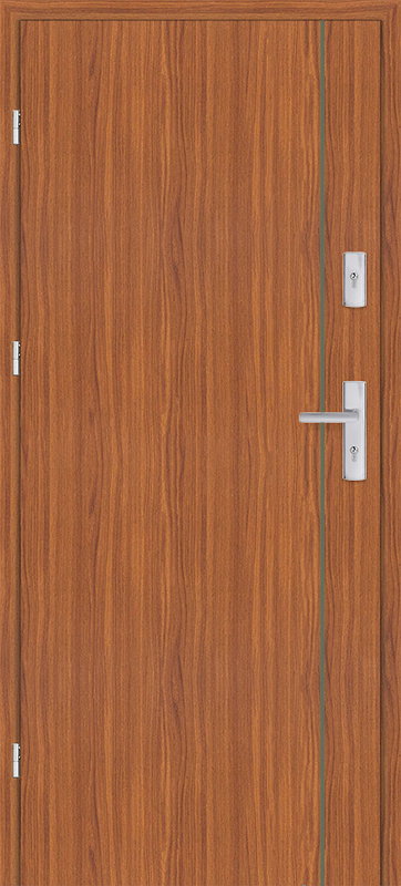 Taródi Ludas 812 oliva intarziás mdf bejárati ajtó