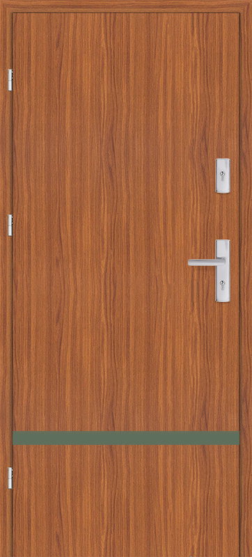 Taródi Ludas 817 oliva intarziás mdf bejárati ajtó