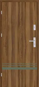 Taródi Ludas 818 oliva intarziás mdf bejárati ajtó