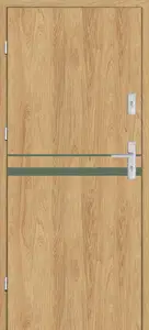 Taródi Ludas 819 oliva intarziás mdf bejárati ajtó