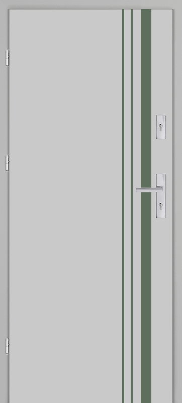 Taródi Ludas 821 oliva intarziás mdf bejárati ajtó