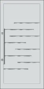 VOLANS  Gealan D Inox betétes műanyag bejárati ajtó