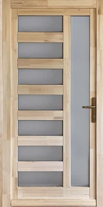 Zebra 2 borovi fenyő fa bejárati ajtó (B)