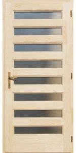 Zebra borovi fenyő fa bejárati ajtó (D)